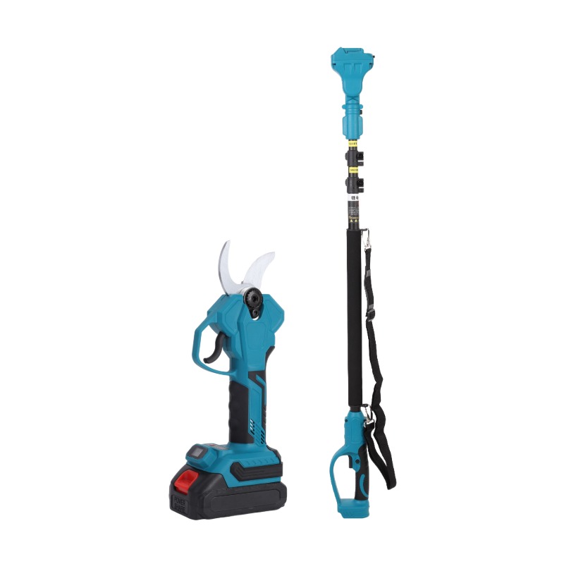 Pruning Shears - 21V電動高枝切りばさみガーデンセット、バッテリー式剪定ばさみ、ブラシレス延長剪定ばさみ、伸縮ポール付き