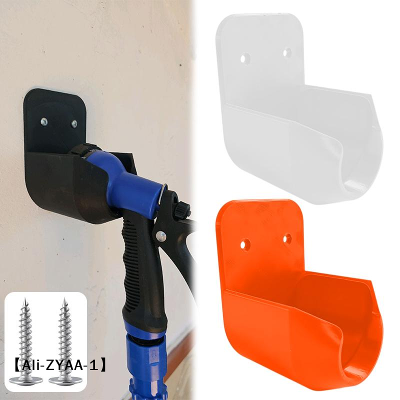 Garden Hose Nozzle - 【A】壁掛け式ガーデンホースノズルブラケット、ネジと漏れ穴付き、庭の灌漑、洗車、庭の収納ツール用