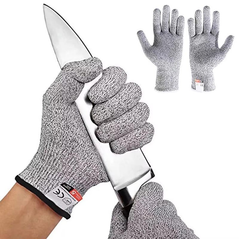 Gardening Tools Gloves - 1 ペアの耐切創手袋食品グレードの安全切断手袋レベル 5 セキュリティ保護園芸庭園労働保護手袋