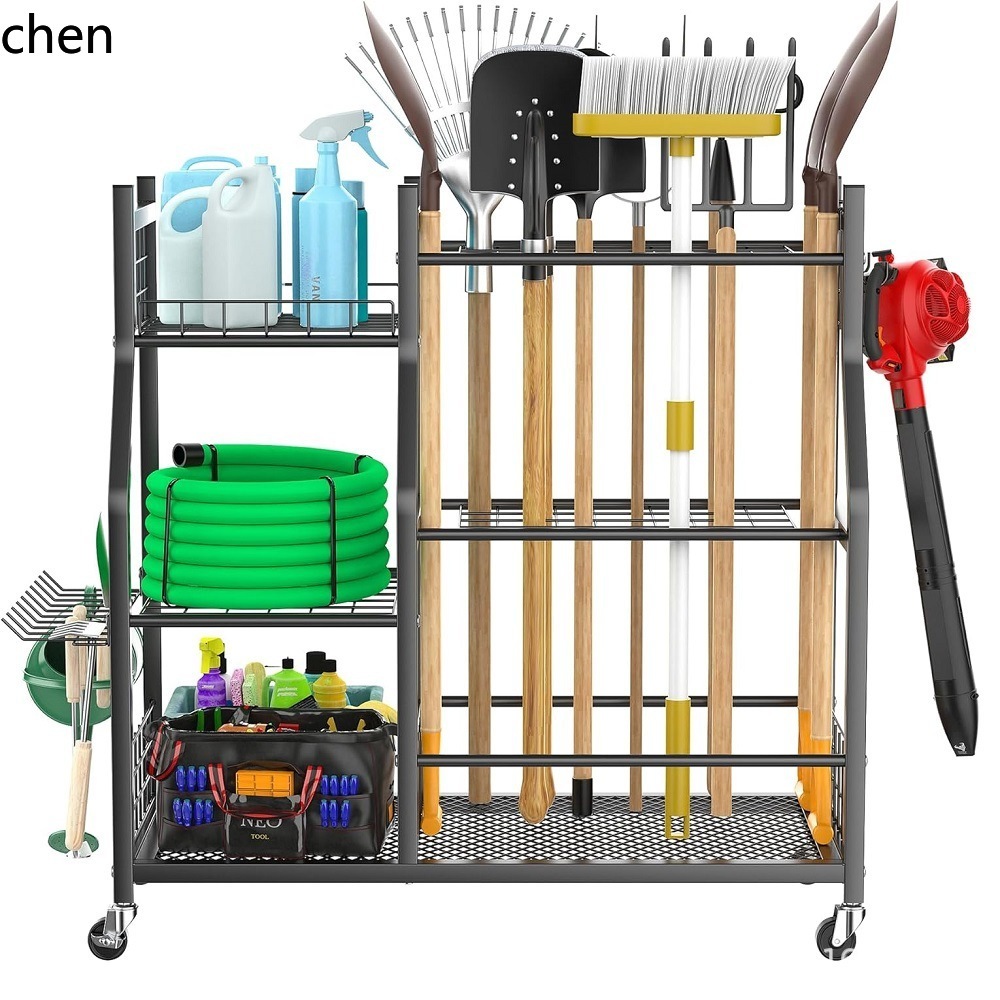 Gardening Tools Amazon - PYHクロスボーダーアマゾンガーデンツールラックガレージモバイル収納ラックガーデン収納カート