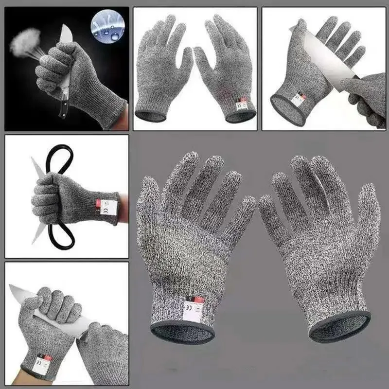 Gardening Tools Gloves - レベル5 HPPE耐切創手袋 キッチン/ガーデニング用耐切創ニット手袋 耐突き刺し性・耐摩耗性 ガラス/建築/切断用手袋