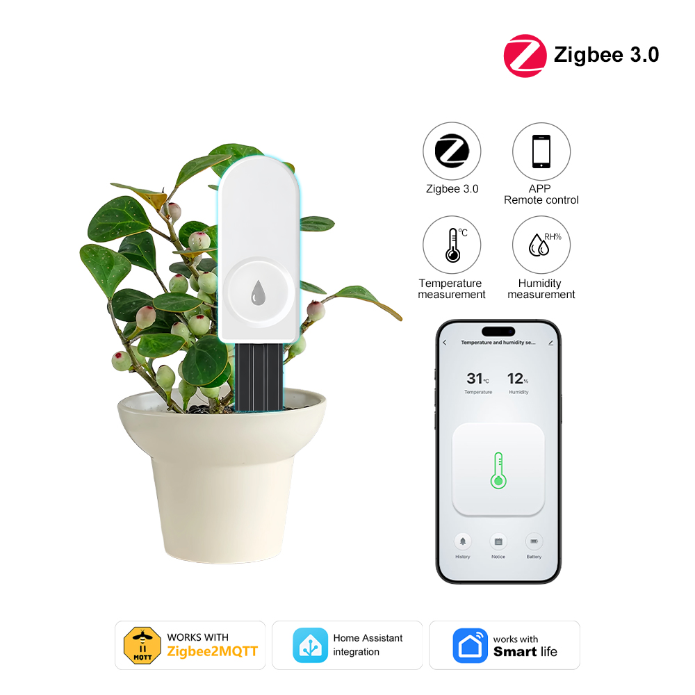 Moisture Meter Plant - ZigBee土壌水分計（庭用湿度計センサー） - 農場、芝生、植物、花用 - 屋内外での便利なモニタリング