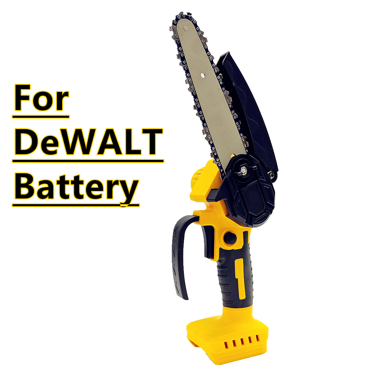 Gardening Tools Battery Powered - DeWALT 18V 20V バッテリーコードレスチェーンソーミニ電気チェーンソー 6 インチ木工庭の伐採電動ツールに適合