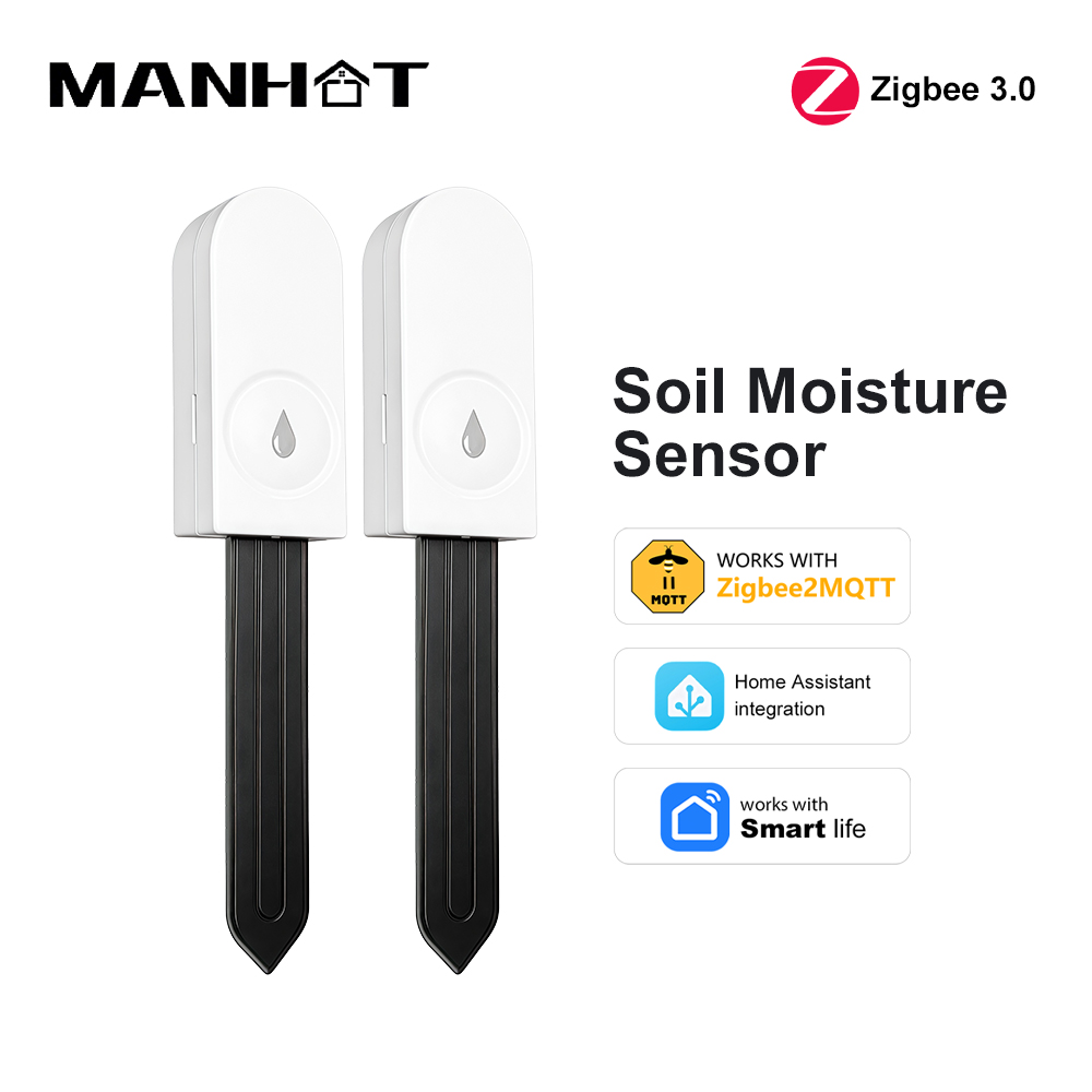 Moisture Meter Plant - Zigbee 3.0 土壌水分センサー 温度と湿度計 サーモハイグロメーター ガーデンオートメーション灌漑検出器