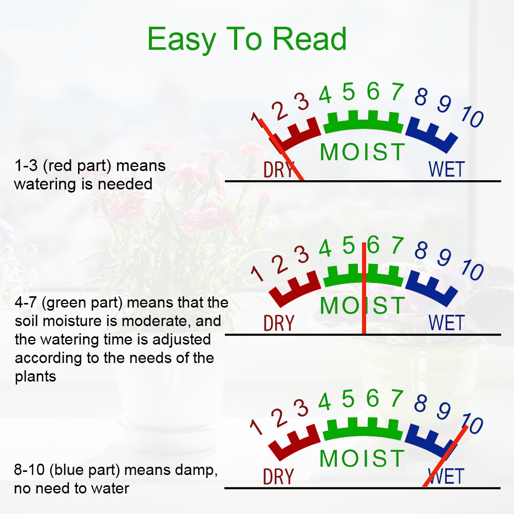 Moisture Meter Plant - 土壌水分テスター湿度計検出器庭の植物花テストツール屋内鉢植え植物プランテーション土壌分析器