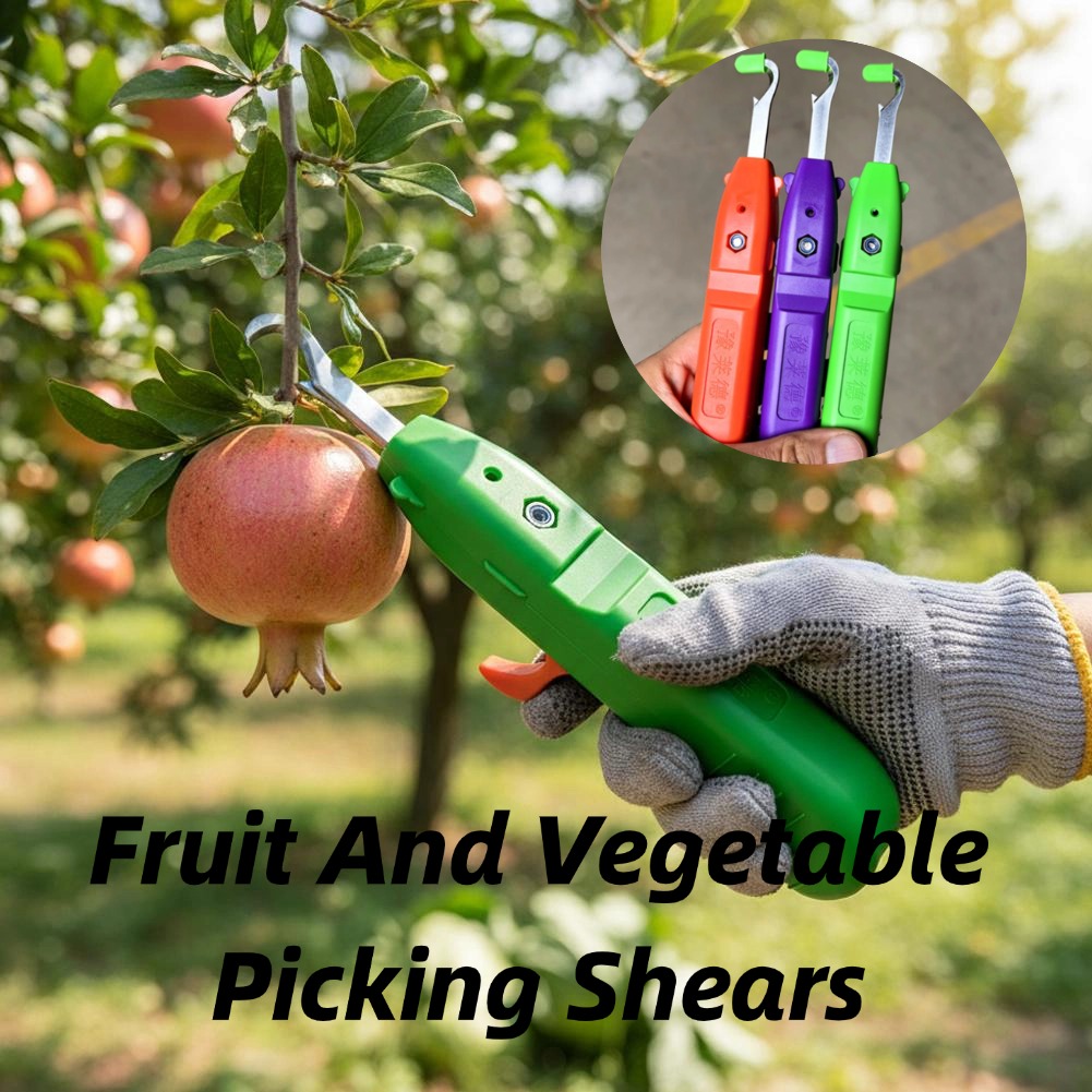 Gardening Tools Vegetables - 果物と野菜の収穫用剪定鋏、庭用剪定ばさみ、曲刃収穫ツール、ブドウやピーマンの収穫に