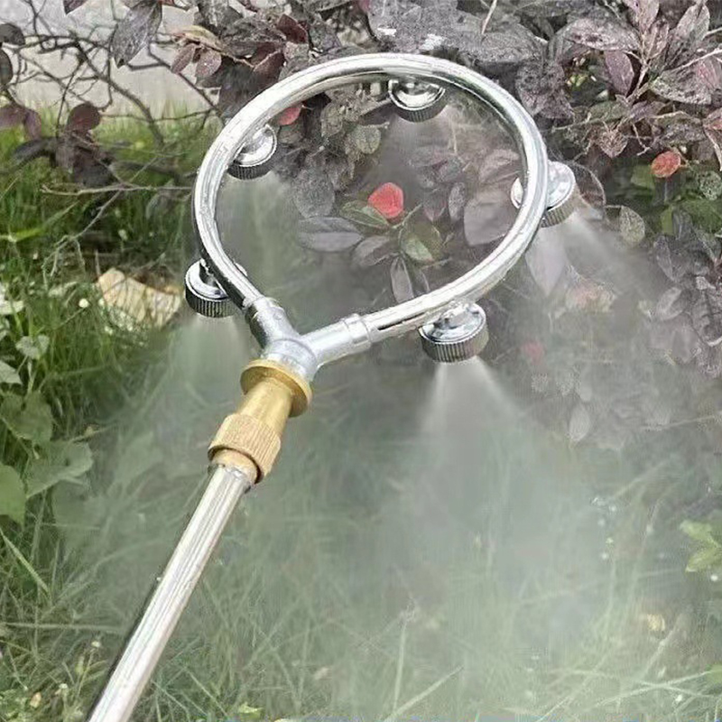 Garden Hose Nozzle - 高圧霧化円形ノズル 5穴円形ノズル ステンレス鋼スプリンクラー 水を花や木に散らす