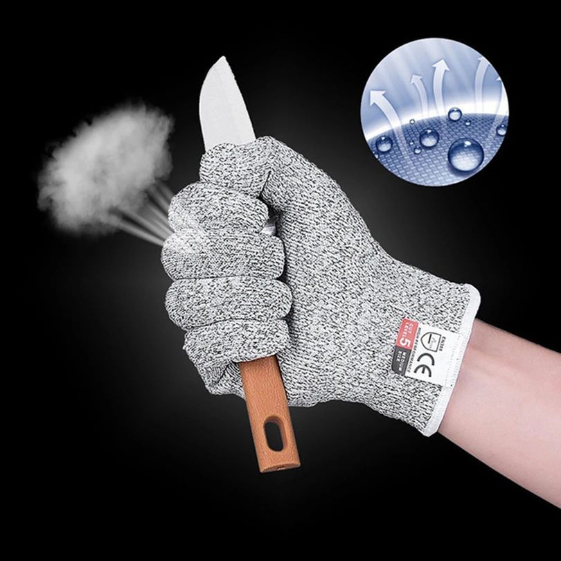 Gardening Tools Gloves - HPPEレベル5耐切創手袋 キッチン・ガーデニング用耐切創ニット手袋 耐棘・耐摩耗性ガラス・建築用切断手袋