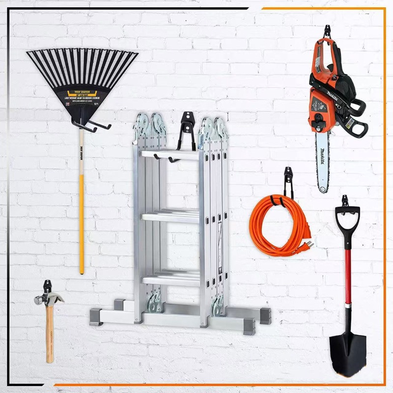 Gardening Tools Amazon - ガレージ用ヘビーデューティーフック Amazon越境セット ガレージ自転車水道管ガーデンツール収納フック 頑丈で耐久性あり