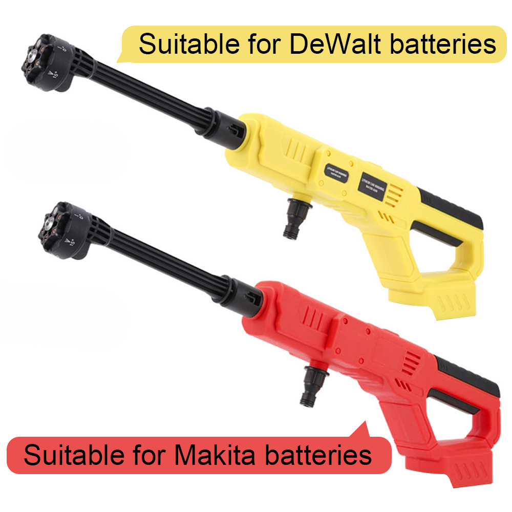 Gardening Tools Battery Powered - 6 IN1コードレスガーデン洗浄水洗いスプレーガン、デウォルトまたはマキタバッテリー対応、電動高圧洗車ガン（箱付き）