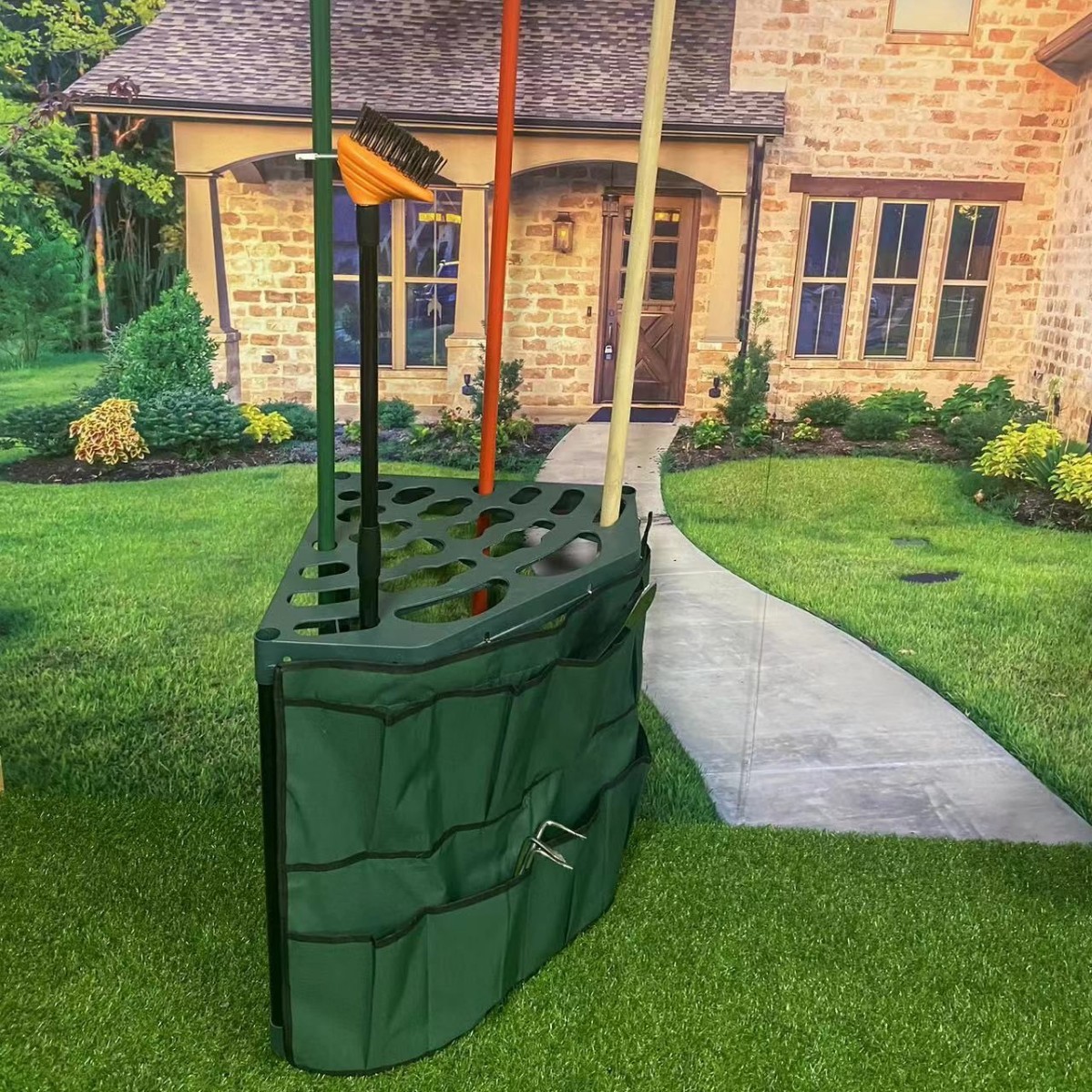 Gardening Tools Amazon - アマゾン越境特別ガーデン＆ガーデニング用品ツールラック 布製バッグラック付きファンツールラック収納