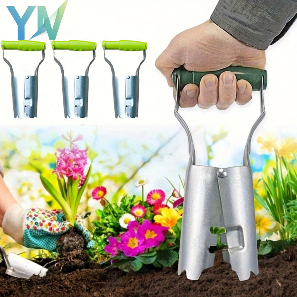 Gardening Tools Vegetables - 1-5 個ハンドル苗移植機手持ち式ガーデンツール穴掘り花植え野菜播種移植用