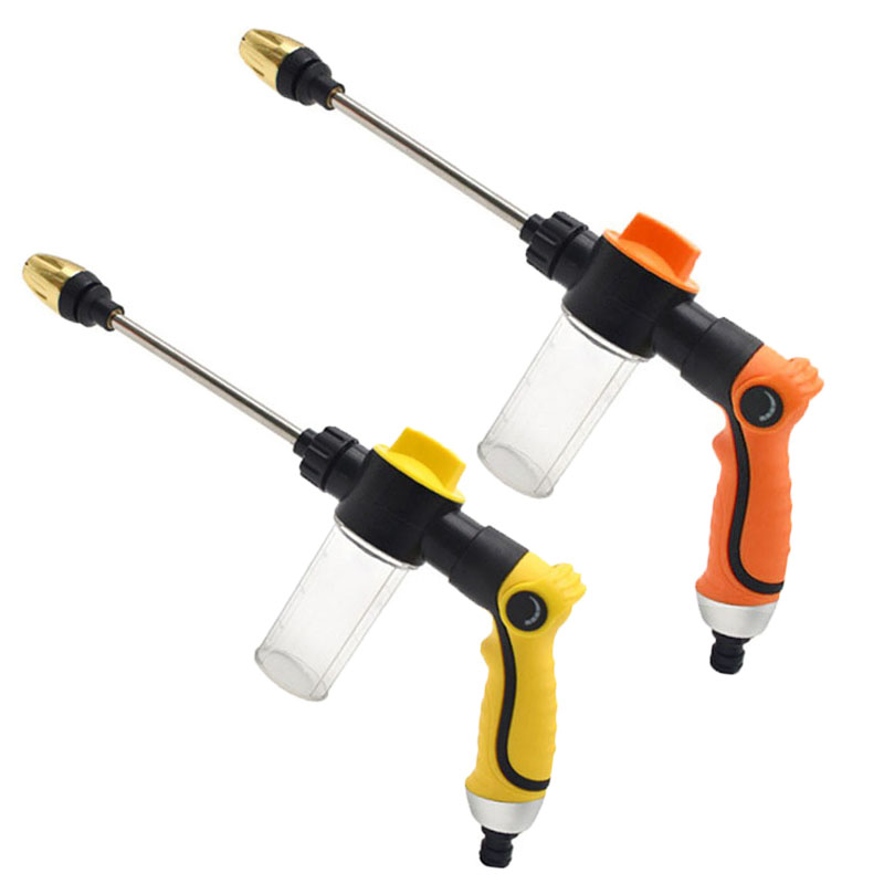 Garden Hose Nozzle - 多機能ガーデンウォーターガンホースノズルロングロッド散水灌漑スプレーガン高圧フォームケトル洗車ガン