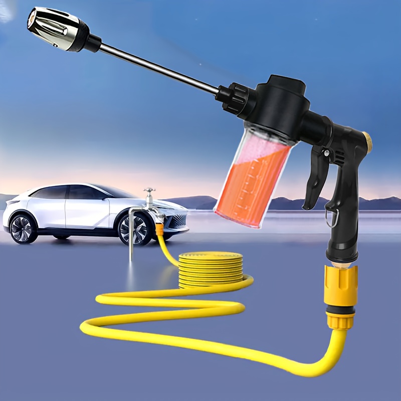 Garden Hose Nozzle - ガーデン散水ガン ホースノズル 高圧洗車ガン 家庭用ロングロッドスプレーガン 芝生散水ツール