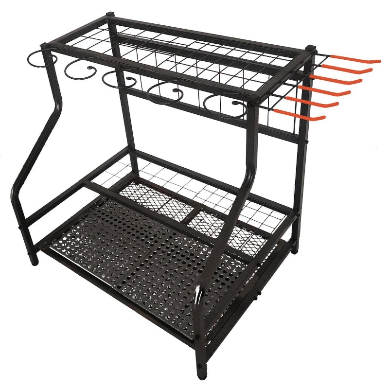 Gardening Tools Amazon - 金属製園芸工具収納ラック、ガレージ収納、屋外庭園清掃、農具、アマゾン