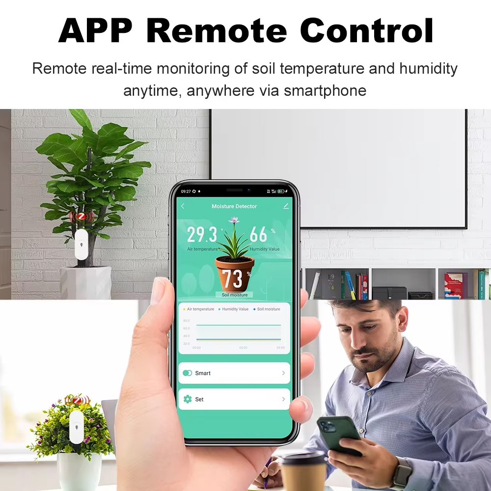 Zigbee 土壌水分センサー湿度温度テスター土壌水分モニタ - Moisture Meter Plant のレビューと価格