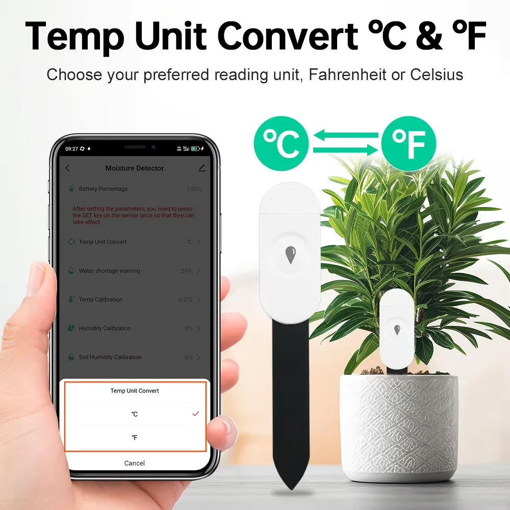 Zigbee 土壌水分センサー湿度温度テスター土壌水分モニタ - Moisture Meter Plant のレビューと価格