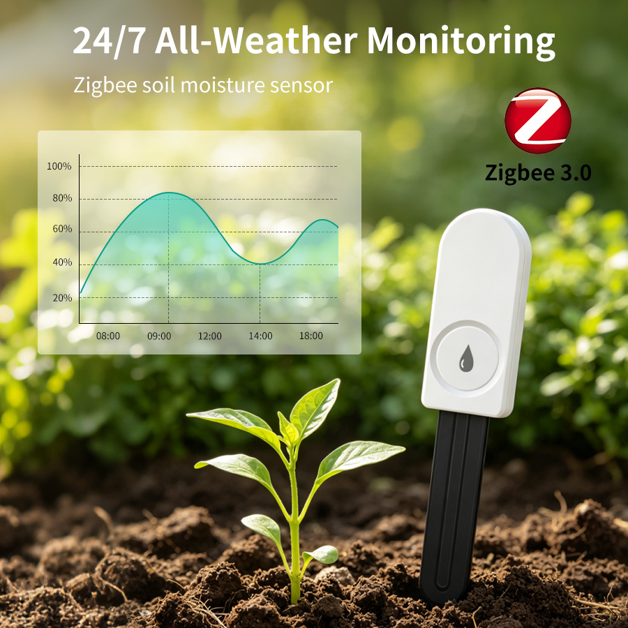 スマート ZigBee 土壌水分センサー温度湿度計検出器温湿 - Moisture Meter Plant のレビューと価格