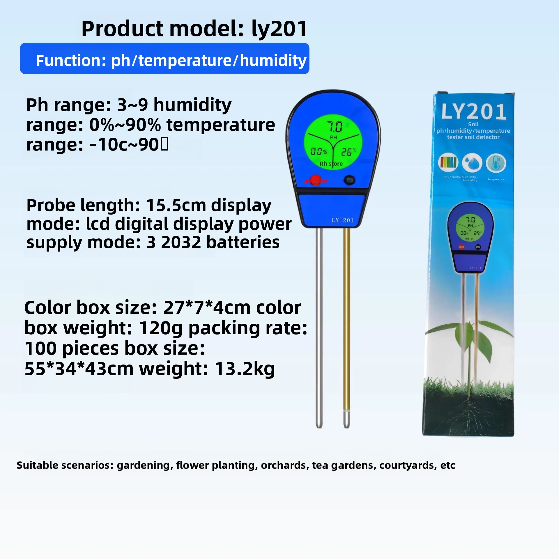 4 in 1土壌水分pHメーター、植物、庭、園芸、芝生用の栄 - Moisture Meter Plant のレビューと価格