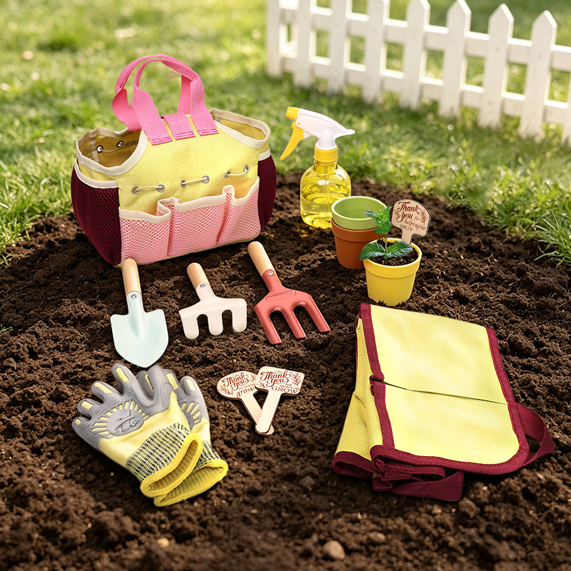 キッズガーデンツールセットごっこ遊び屋外シャベル熊手鍬水まき - Gardening Tools Gloves のレビューと価格