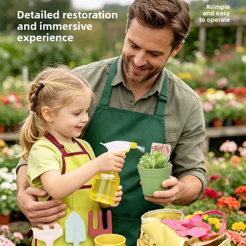 キッズガーデンツールセットごっこ遊び屋外シャベル熊手鍬水まき - Gardening Tools Gloves のレビューと価格