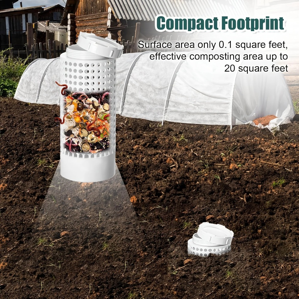 小型植木鉢や庭用のワームコンポスト容器、省スペースのワームテ - Compost Bin のレビューと価格