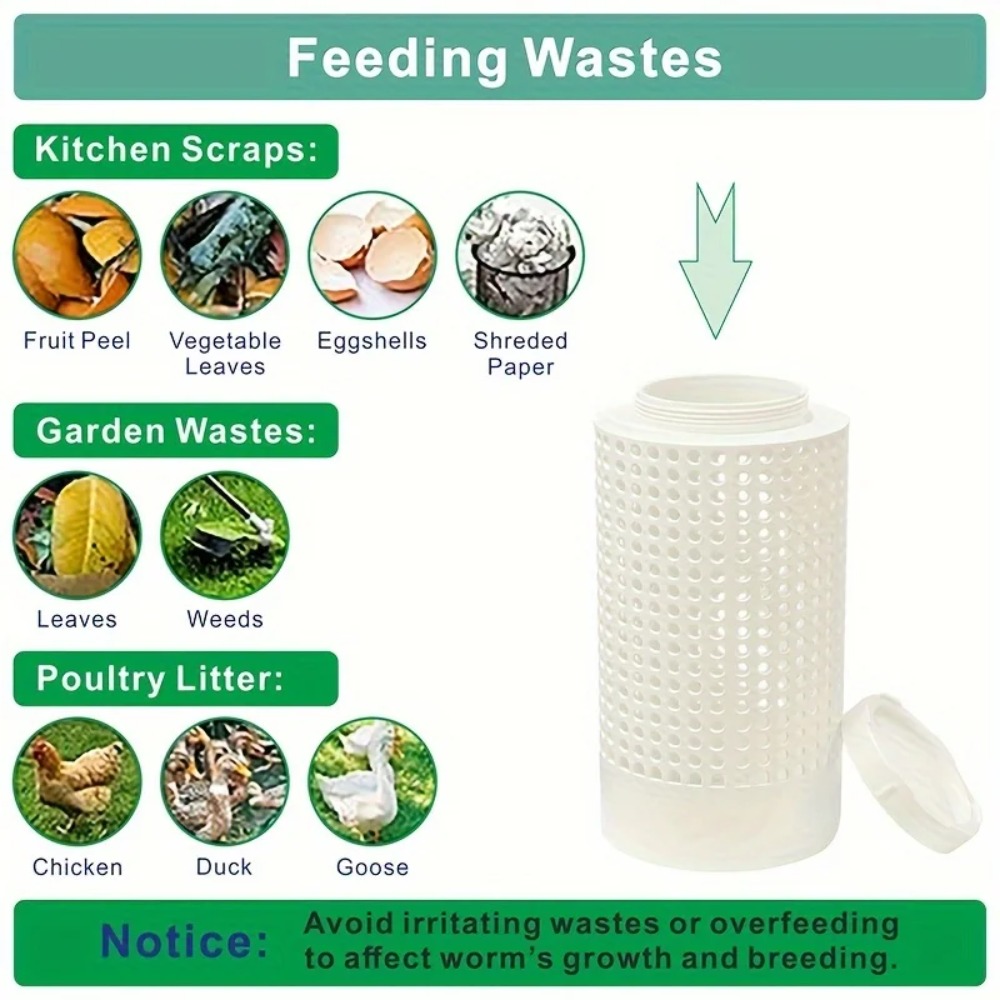 小型植木鉢や庭用のワームコンポスト容器、省スペースのワームテ - Compost Bin のレビューと価格