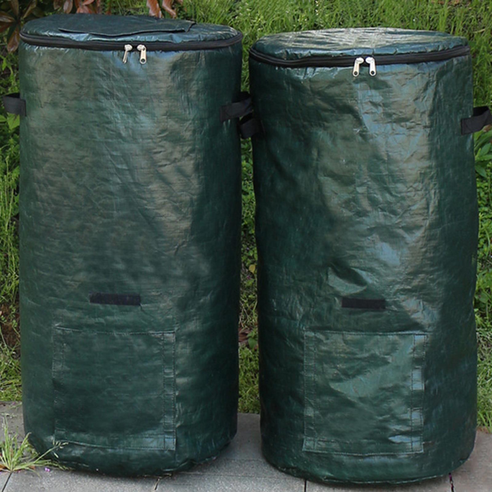 庭の廃棄物芝生バッグ高耐久堆肥ビン農場キッチン家庭用ゴミオー - Compost Bin のレビューと価格