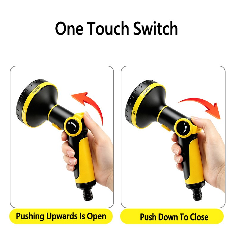 取り外し可能な2-in-1ノズル高圧洗車ガン、ガーデン散水用 - Gardening Tools Types のレビューと価格
