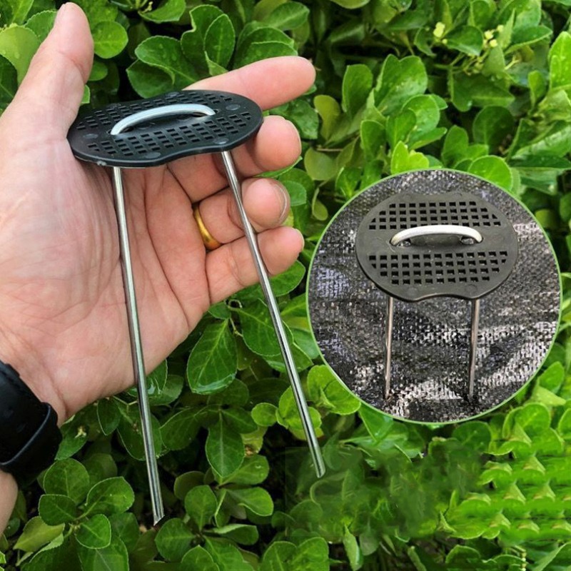 U型ガーデンステープル、プラスチックガスケット、ヘビーデュー - Gardening Tools Types のレビューと価格