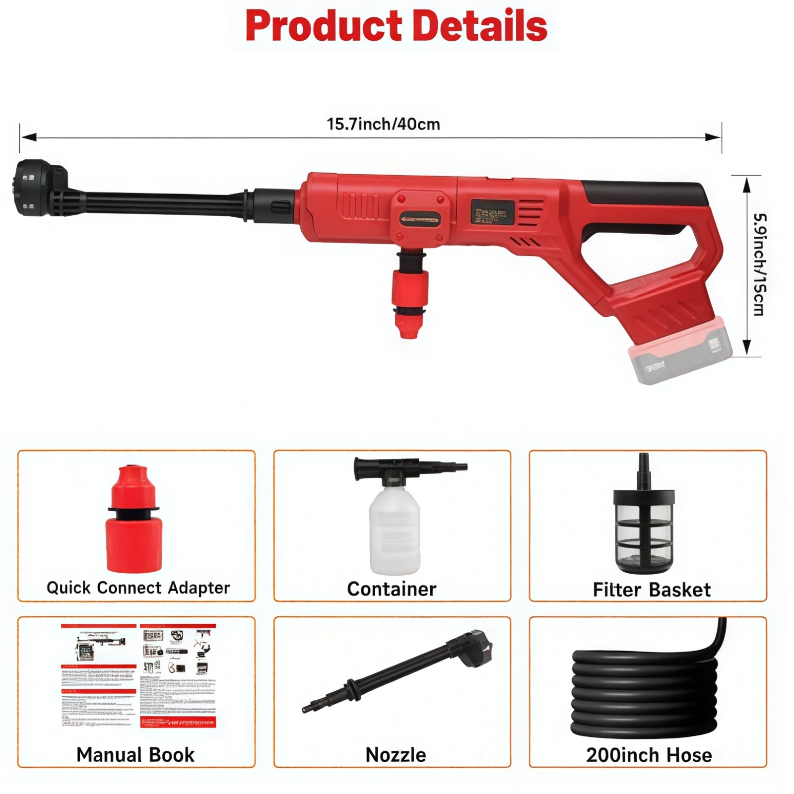 ミルウォーキーM18バッテリー用コードレス高圧洗浄機 100 - Gardening Tools Battery Powered のレビューと価格