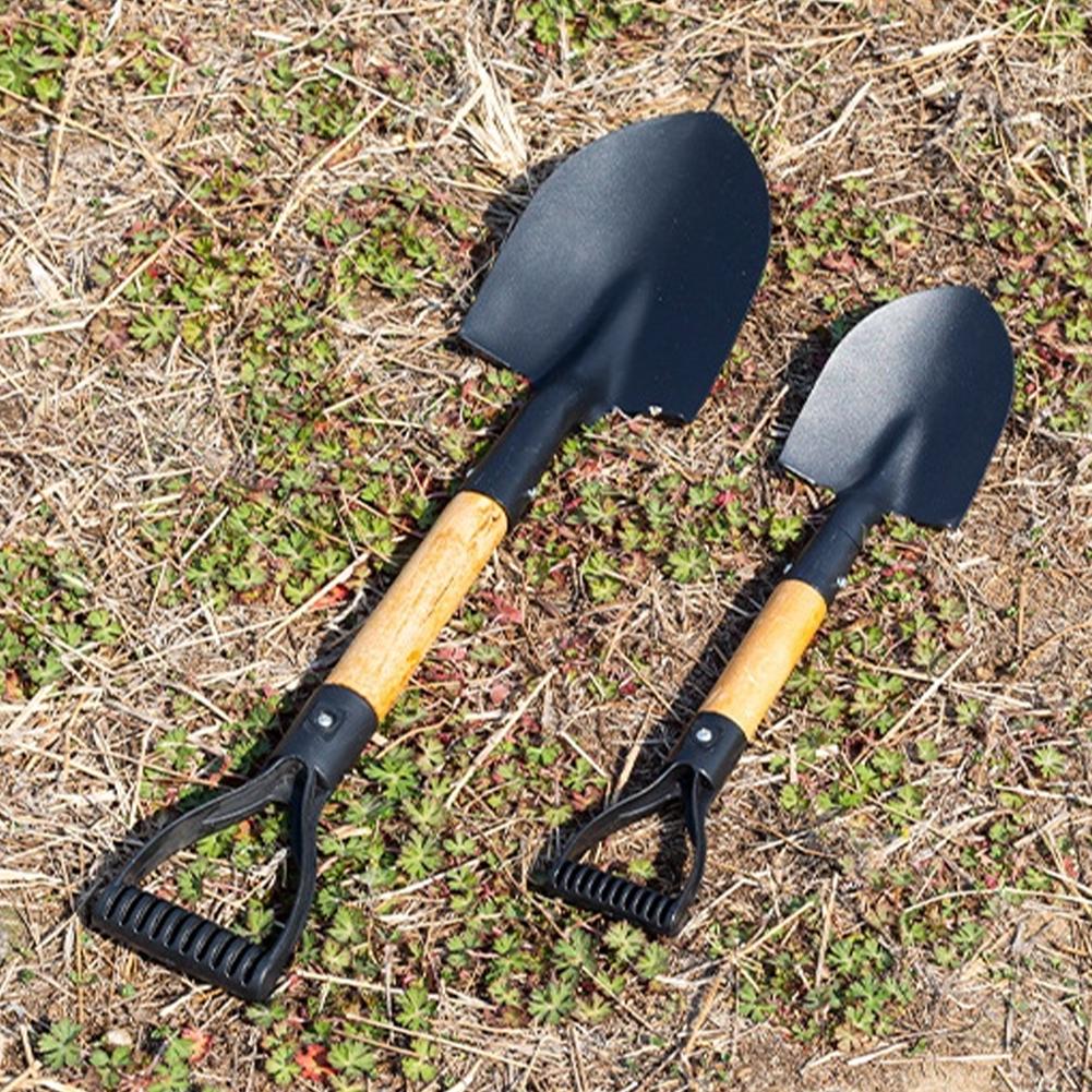 天然木製ハンドル付き防錆鋼製シャベル、尖った園芸用スコップ、 - Gardening Tools Wooden のレビューと価格