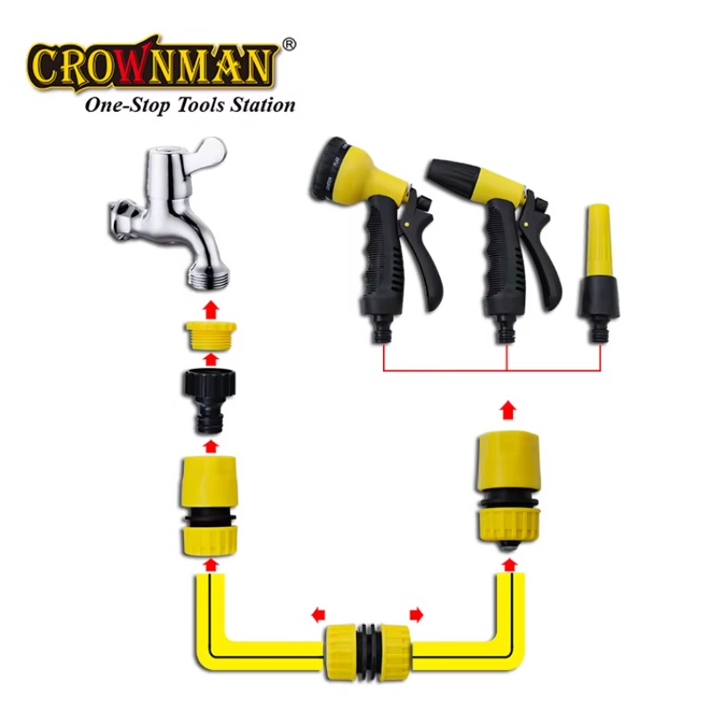 高品質8パターンガーデンウォーターホースノズルガン、調整可能 - Garden Hose Nozzle のレビューと価格