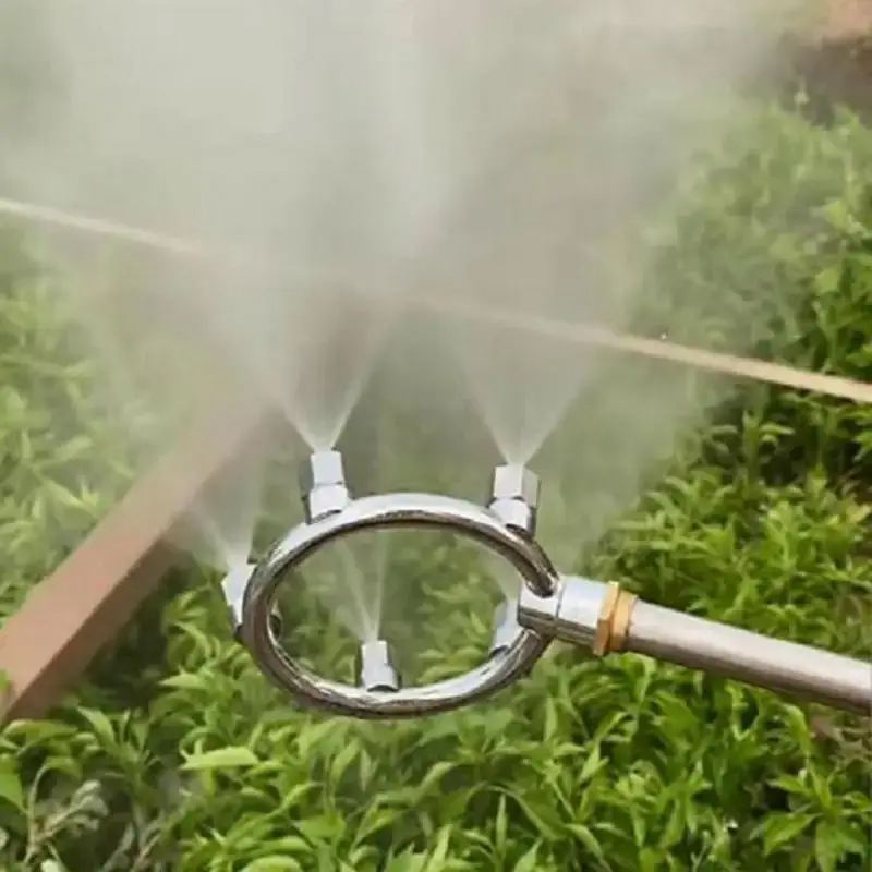 高圧霧化円形ノズル 5穴円形ノズル ステンレス鋼スプリンクラ - Garden Hose Nozzle のレビューと価格
