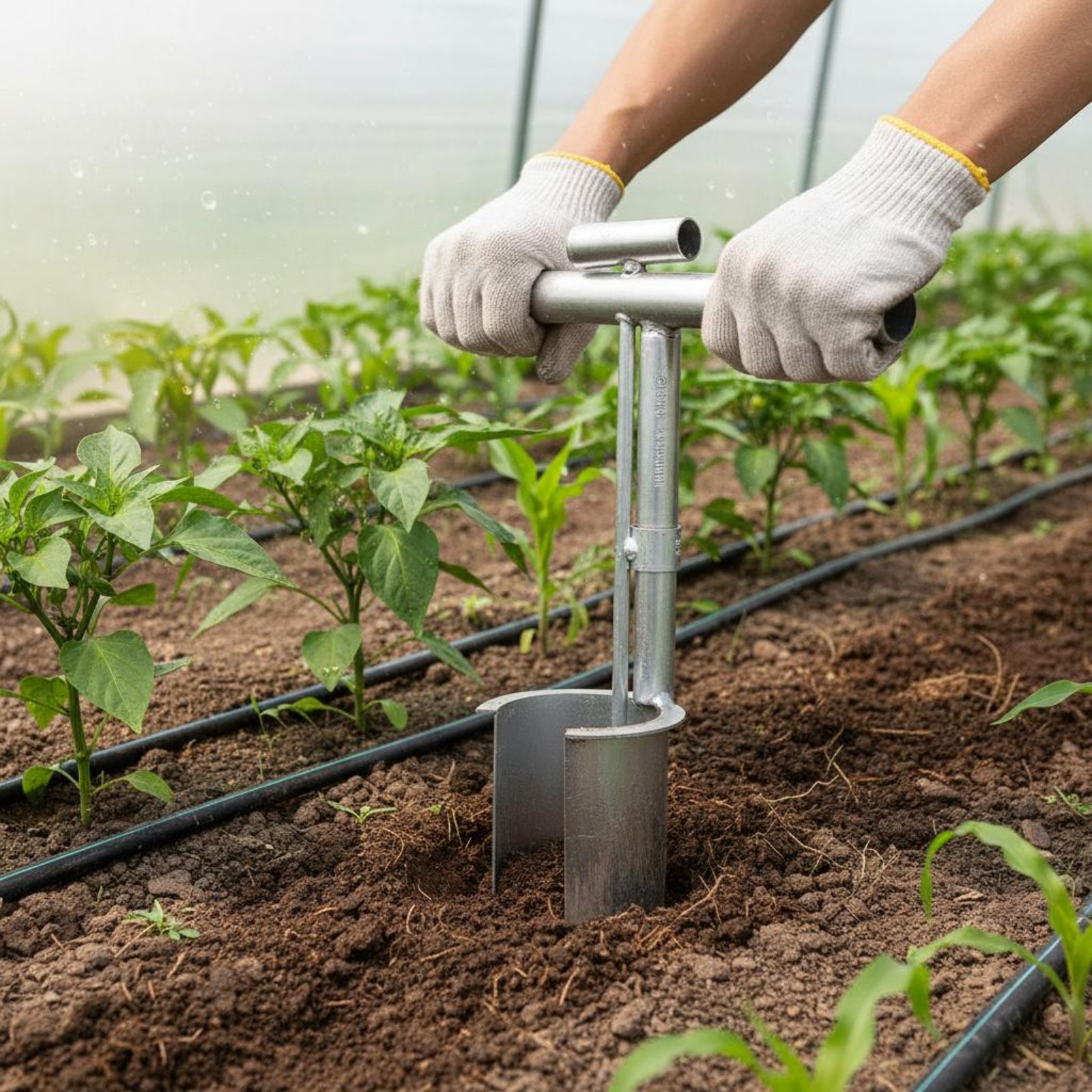野菜移植ツール 正確な掘削 手動式植栽機 野菜植え付けツール - Gardening Tools Vegetables のレビューと価格