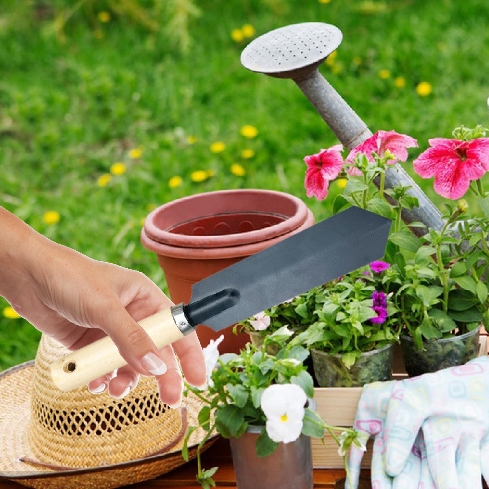 小型ガーデンスパデ掘削ツール木製ハンドル多機能ガーデニングツ - Gardening Tools Wooden のレビューと価格