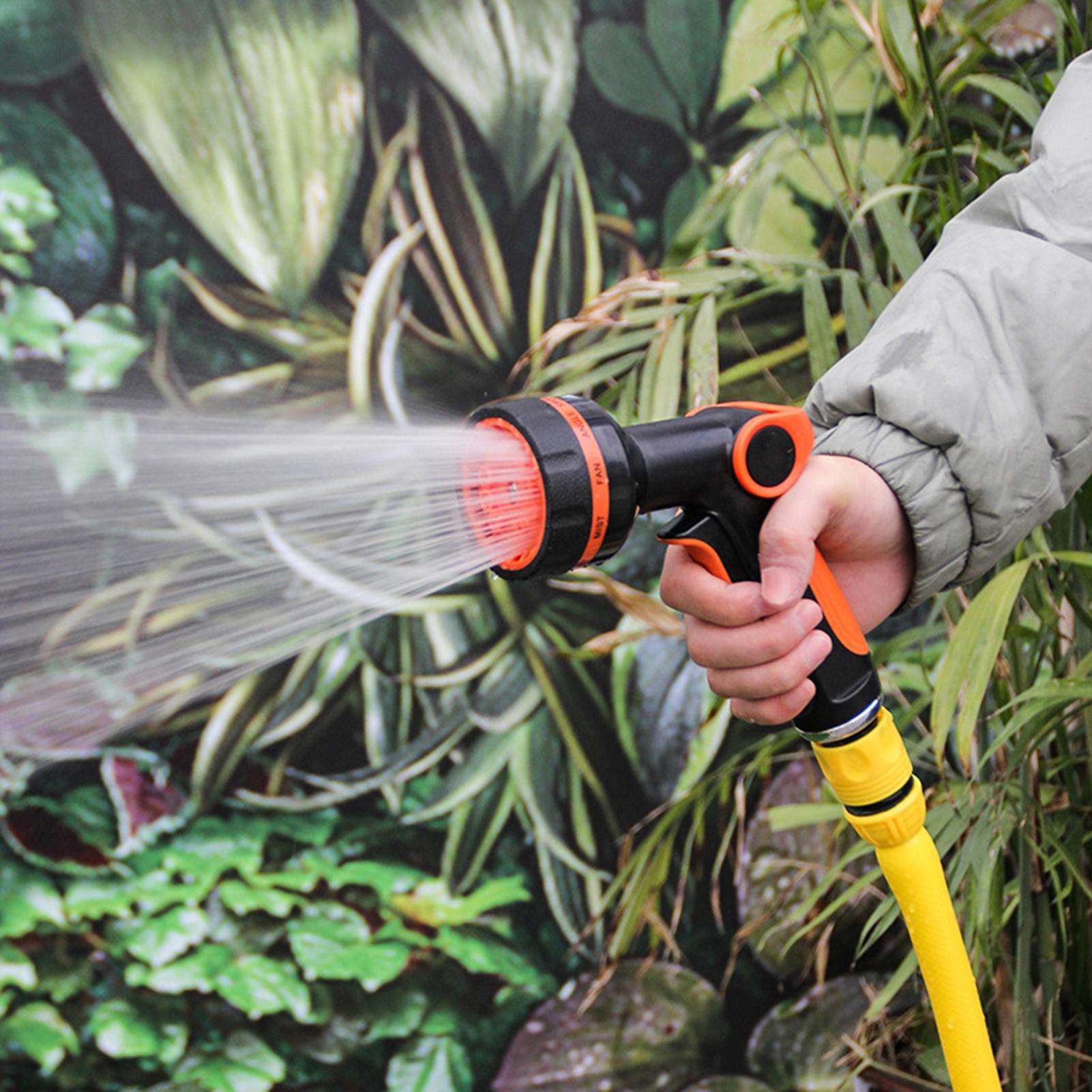 洗車ホースノズル 5つの散水パターンアダプター 高圧屋外ホー - Garden Hose Nozzle のレビューと価格