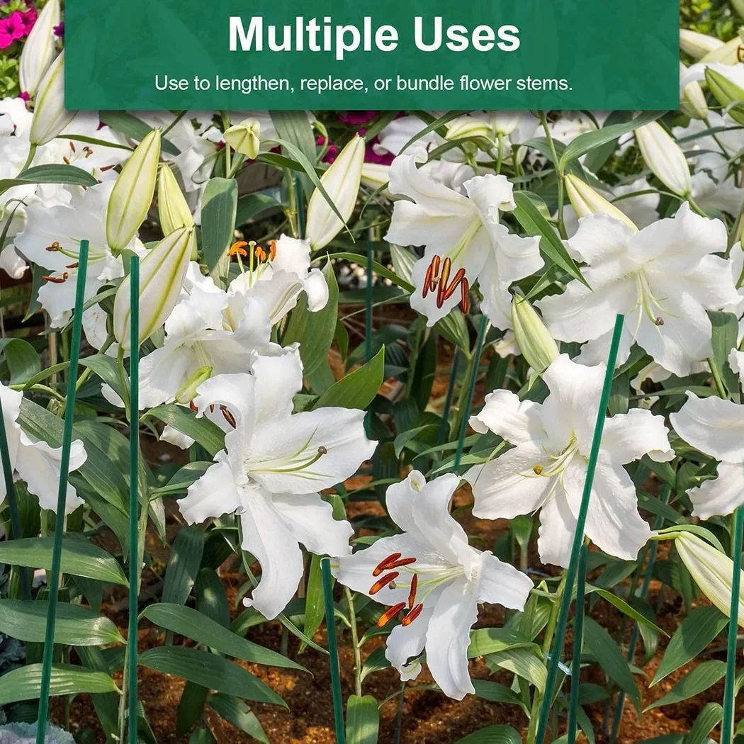10個40センチメートルグリーン竹植物ステークグリーンウッド - Gardening Tools Wooden のレビューと価格