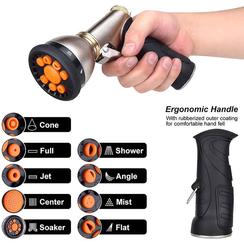 多機能カーウォッシュ＆ガーデンホースノズルスプレーガン、頑丈 - Gardening Tools Types のレビューと価格