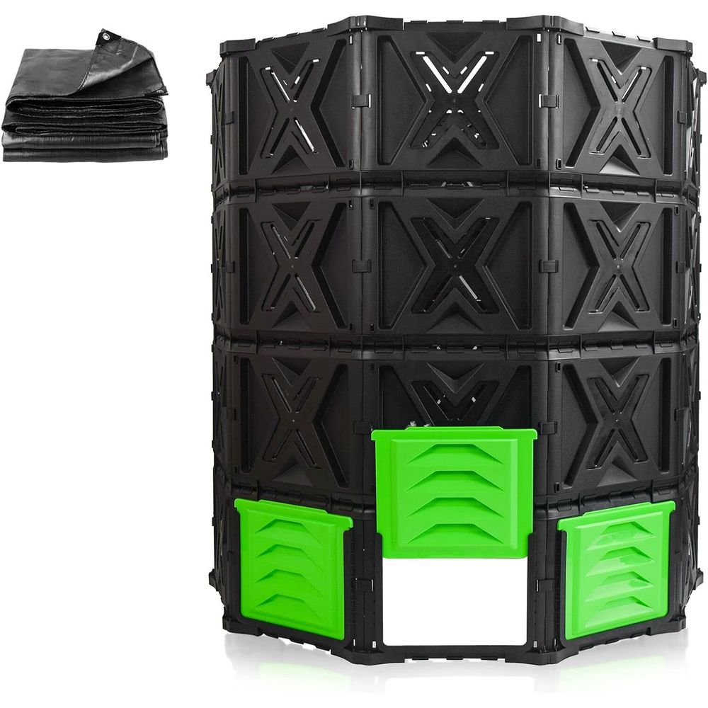 XXL大型コンポストビン 屋外用 - 720L /190ガロ - Compost Bin のレビューと価格