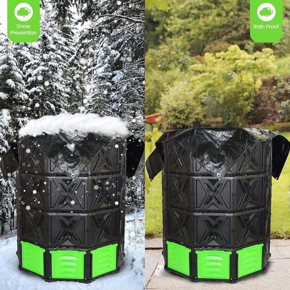 XXL大型コンポストビン 屋外用 - 720L /190ガロ - Compost Bin のレビューと価格
