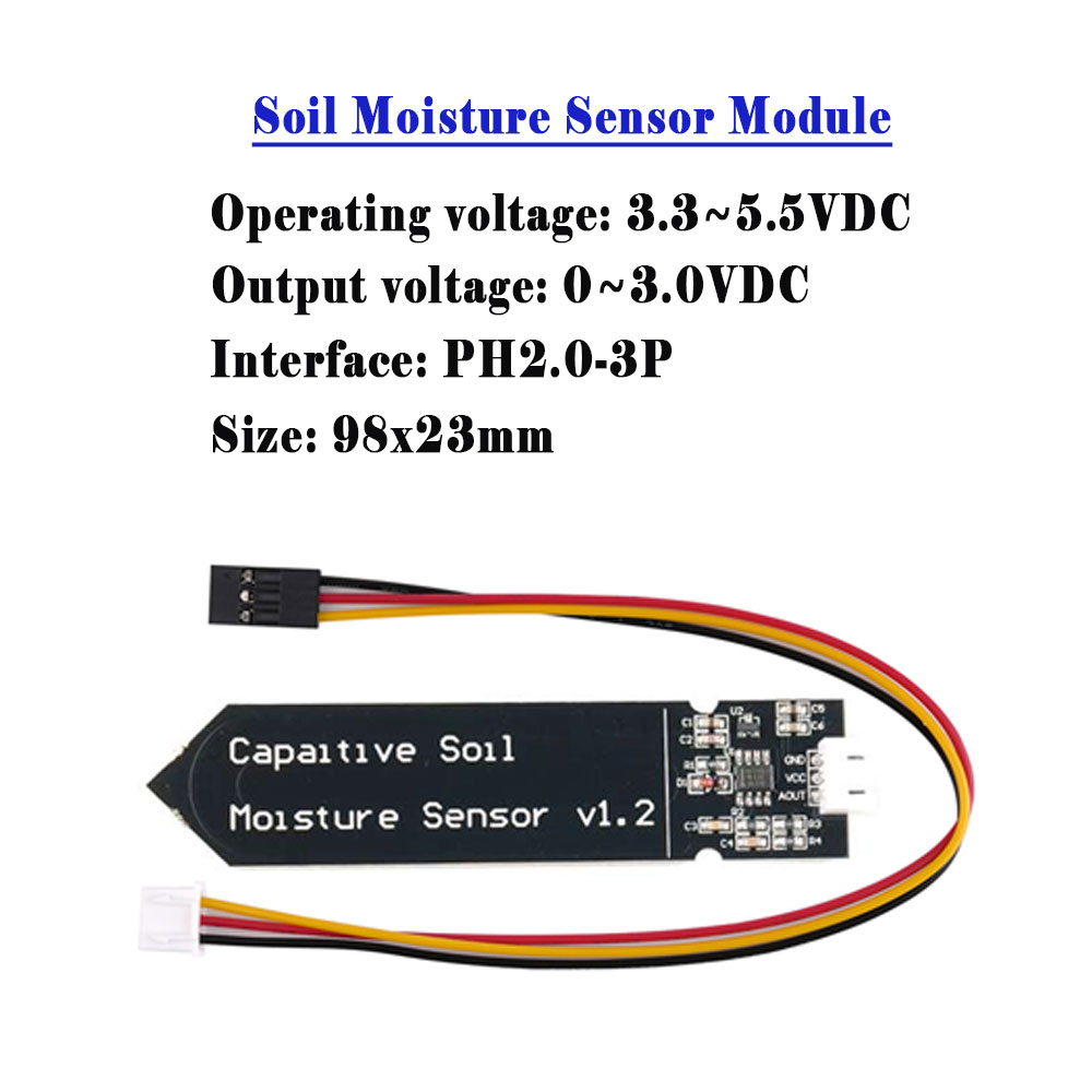 5/10 個の容量性土壌水分センサーモジュール 3.3V-5 - Moisture Meter Plant のレビューと価格