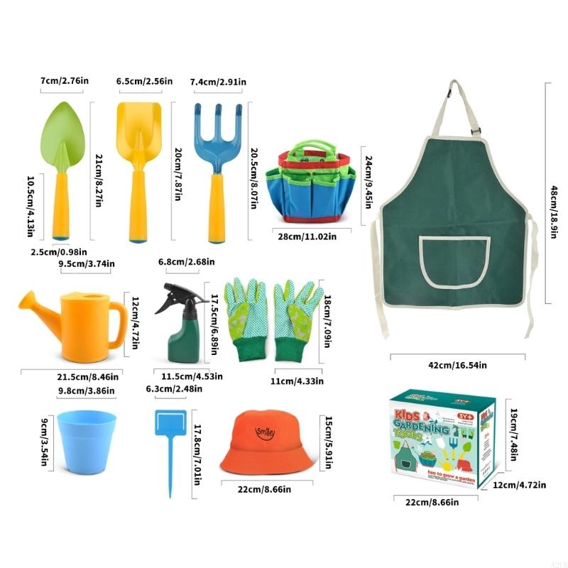 丸みを帯びたエッジとステンレス鋼のヘッドを持つ幼児用ガーデニ - Gardening Tools For Toddlers のレビューと価格