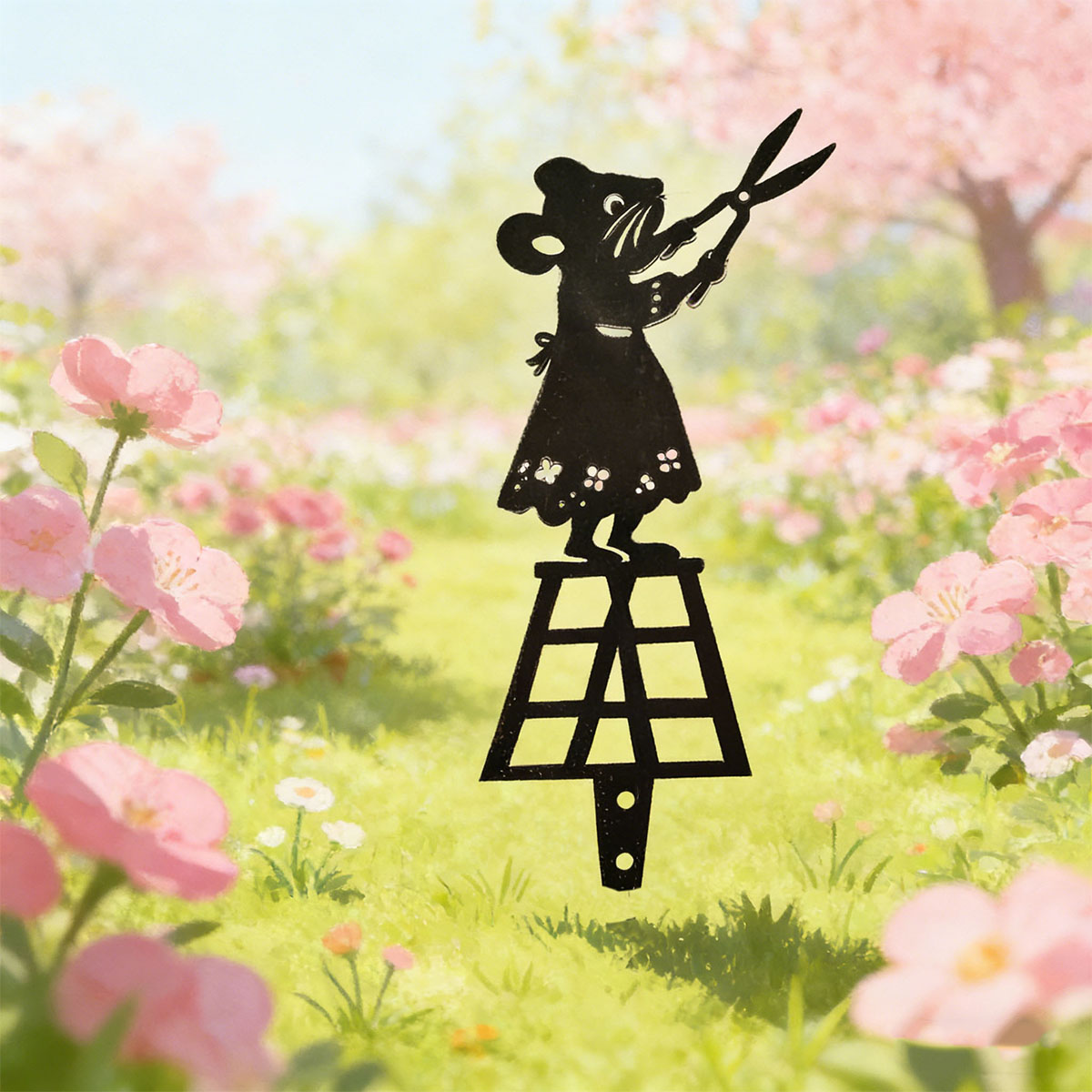 ブラックシルエットラインメタルガーデンコラム、ハサミ付きマウ - Gardening Tools Vegetables のレビューと価格