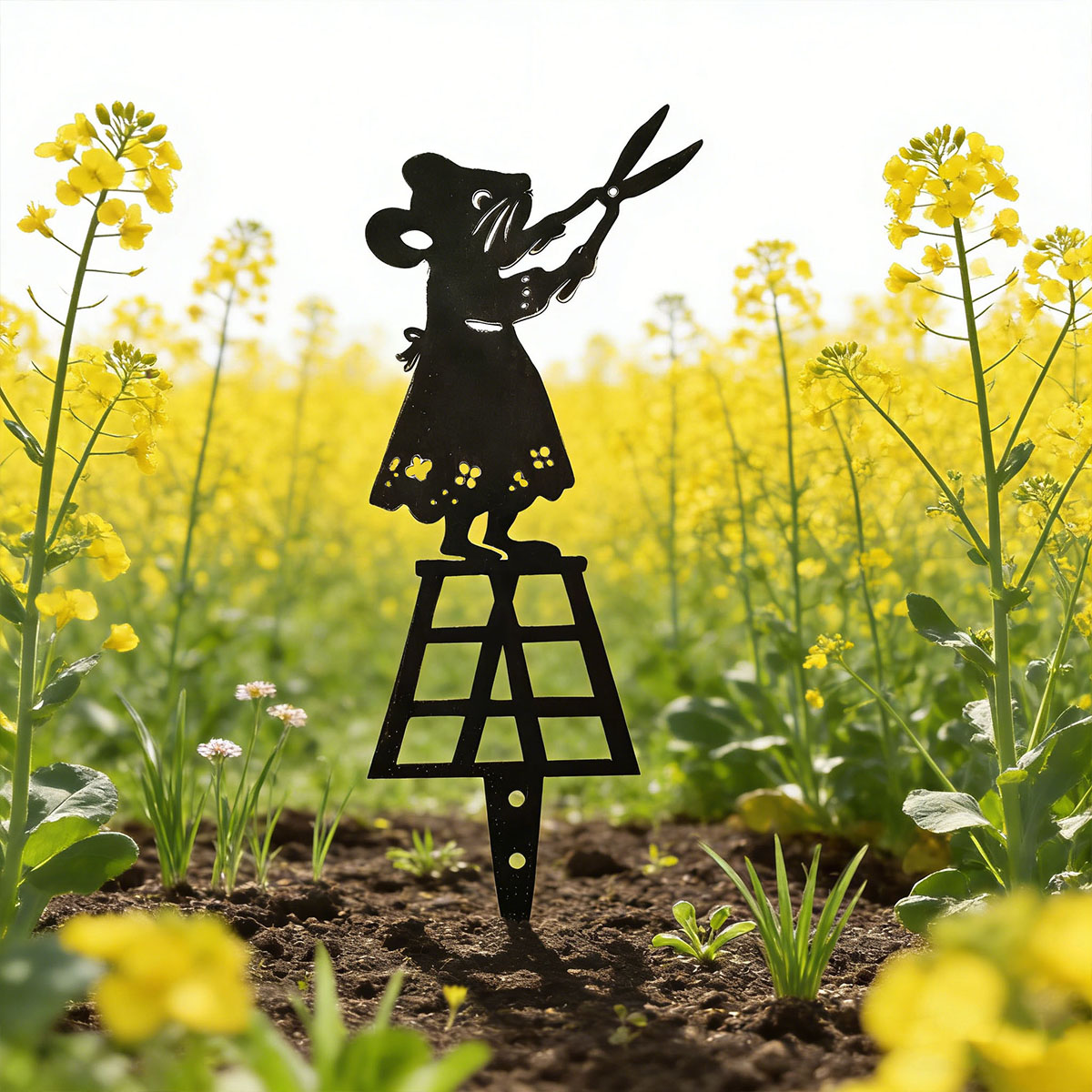 ブラックシルエットラインメタルガーデンコラム、ハサミ付きマウ - Gardening Tools Vegetables のレビューと価格