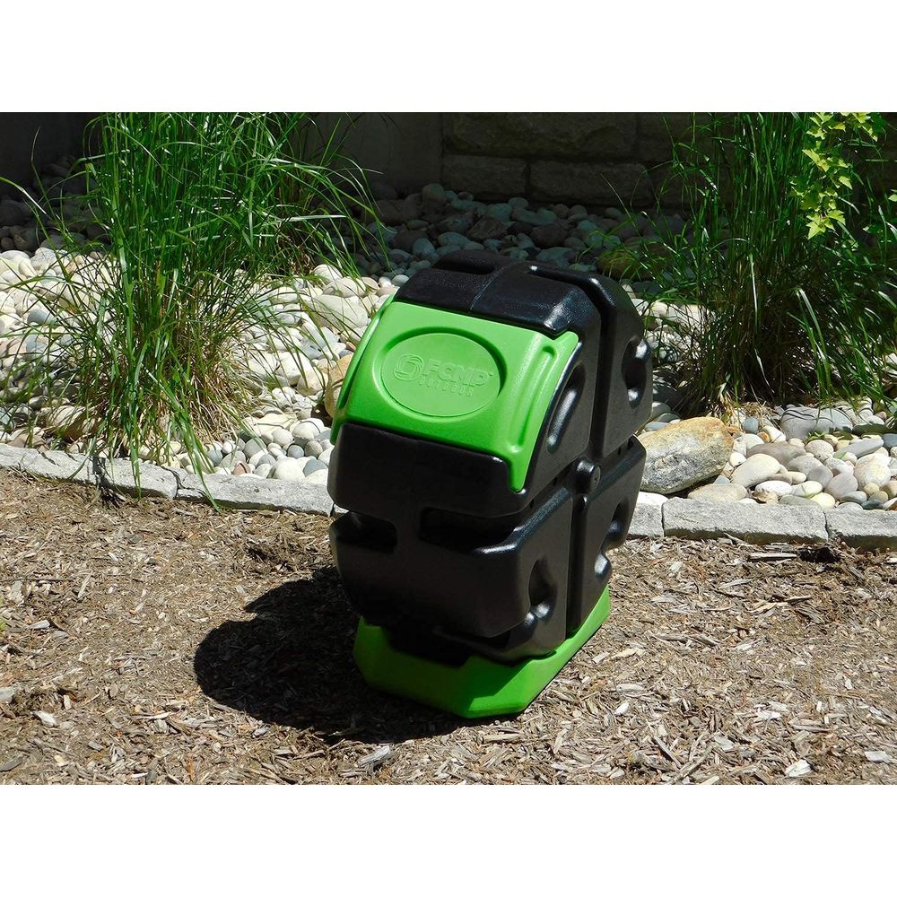 単室屋外回転式ガーデンコンポストビン - 19ガロン容量、黒 - Compost Bin のレビューと価格