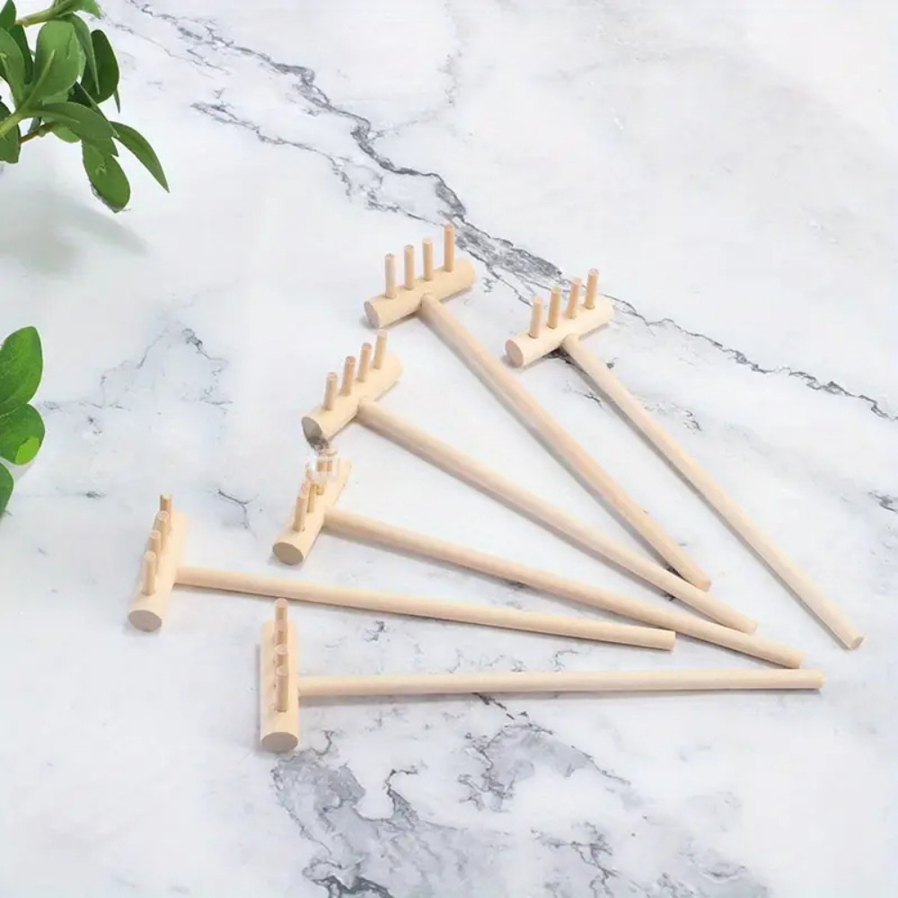 6個入りミニ竹製熊手セット、禅庭、デスクトップ装飾、卓上砂場 - Gardening Tools Japan のレビューと価格