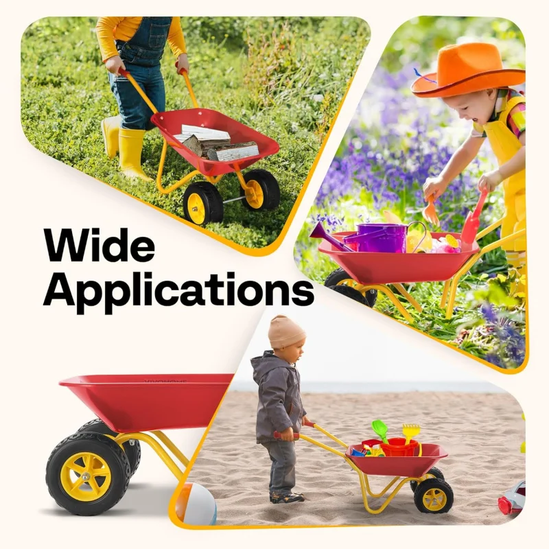 子供用手押し車 ガーデンカート 幼児用ガーデニングツールセッ - Gardening Tools For Toddlers のレビューと価格