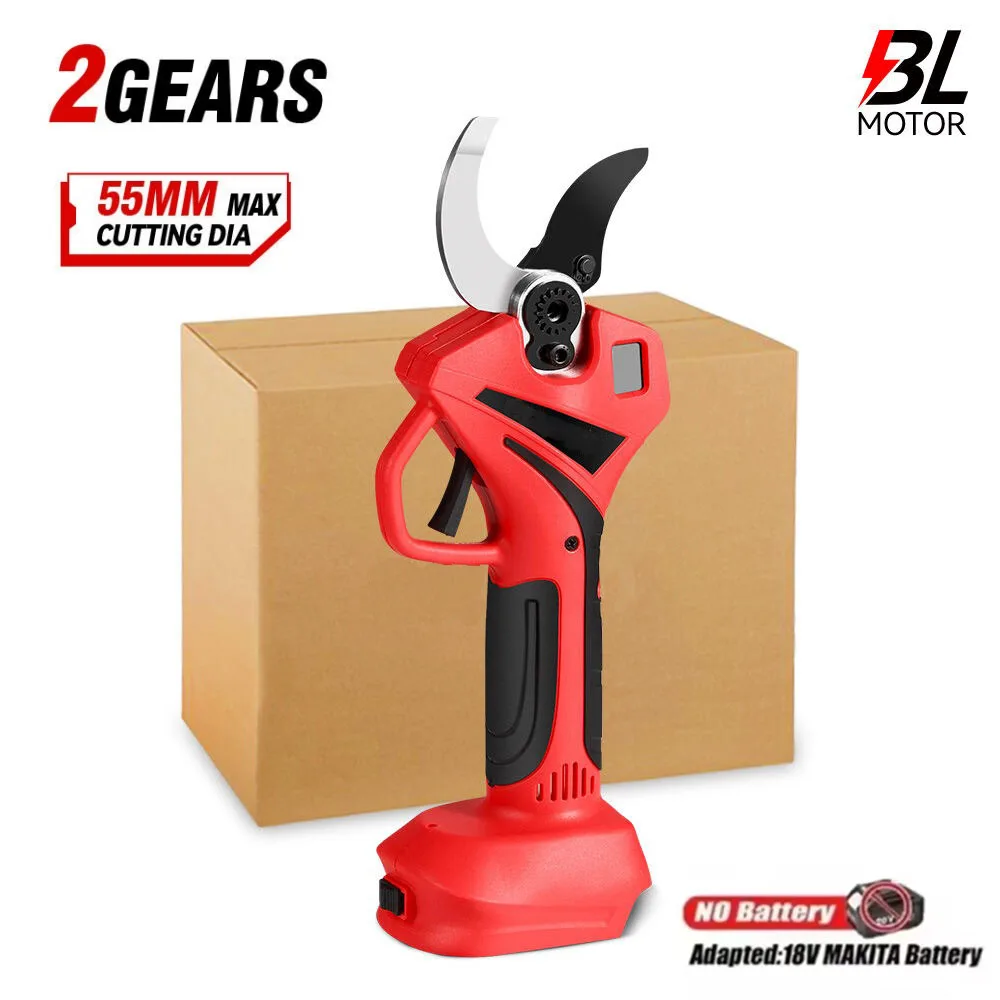 55 ミリメートルブラシレス電気はさみコードレス剪定鋏ツリー - Gardening Tools Battery Powered のレビューと価格